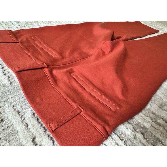 Betabrand Classic Dress Pant Yoga Pant Straight Red Small Colorful Spring Brick - Picture 3 of 5